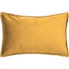 Morbidissimi - Set 2 Fodere Copricuscino Arredo Danae in Velluto 30x50 cm Ocra, Cuscini Decorativi con Cerniera Nascosta, Tinta Unita per Divano Letto Poltrona, Senza Imbottitura AC212