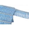 Anevous Nastro in pizzo con frange di seta, lunghezza 2 metri, larghezza 10 cm, larghezza 10 cm, bordatura per tende, nappe per vestiti, accessori da cucito fai da te, blu mare