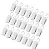 REBECASKYENS 30 ganci per tende e foto, clip tende universali bagno, ganci per tende, metallo, bianco, per decorazione per la casa, artigianato, foto, feste, decorazione domestica