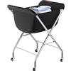 ELYKEN Carrello portabiancheria con ruote, altezza 82 cm, cesto portabiancheria con fodera rimovibile, robusto telaio in metallo con 4 ruote e 2 freni ETHLC04B1