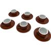 Gicos TAZZINE CAFFE' 6pz C/PIATT BASSE MARR