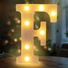 Fancysky Lettere LED da 22 cm, Lettere Luminose Led, Adatte per Proposte di Matrimonio, Festival, Feste e altri Eventi per Creare un'atmosfera Romantica e Accogliente (F)