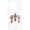Trendy Grace Designs Custodia per iPhone 15 Pro Carino Christian Coquette Croce Rosa Leopard Faith Design