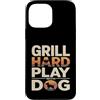 Backyard Bbq Dog Lover Custodia per iPhone 13 Pro Max Grill Difficile Giocare Con Cane Backyard Barbecue Amante