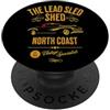 The Lead Sled Shed Garage Vintage Car De The Lead Sled Capannone North Coast Vintage Car Design PopSockets PopGrip Adesivo