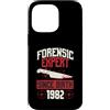 True Crime Merch for Investigative Crime Custodia per iPhone 14 Pro Max Esperto forense dalla nascita 1982 Compleanno a tema crimine vero