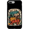 Jimbeels Custodia per iPhone 7 Plus/8 Plus Tiny Ferret Big Chaos umorismo furetto