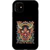 Japanese Oni Mask Aesthetic By TOKYO WAV Custodia per iPhone 11 Maschera giapponese del diavolo Yokai del diavolo Hannya Giappone Oni