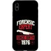 True Crime Merch for Investigative Crime Custodia per iPhone XS Max Esperto forense dalla nascita 1976 Compleanno a tema crimine vero