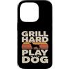 Backyard Bbq Dog Lover Custodia per iPhone 14 Pro Grill Difficile Giocare Con Cane Backyard Barbecue Amante