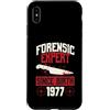 True Crime Merch for Investigative Crime Custodia per iPhone XS Max Esperto forense dalla nascita 1977 Compleanno a tema crimine vero