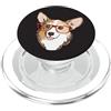 Cute Girls Corgi Dog Mom Gifts & Phone A Womens Mens Red Glasses Corgeek Welsh Pembroke Corgi Lover PopSockets PopGrip per MagSafe