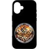 mountainbike jump tire trail action ridi Custodia per iPhone 16 Mountain Bike Jump Tire Track Montagne Natura