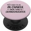 Proud Grandma Mimi Nana And Granddaughte Nonna ho usato per essere in carica poi ho avuto una nipote PopSockets PopGrip Adesivo