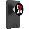 I HEART LOVE JB J B AMO IL CUORE JB J B J.B. PopSockets PopWallet per MagSafe