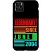 Lustige Geburtstagssprüche zum 22. B-Day Custodia per iPhone 11 Pro Max 22° compleanno leggendario dal giugno 2004 frase di compleanno