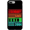 Lustige Geburtstagssprüche zum 22. B-Day Custodia per iPhone 7 Plus/8 Plus 22° compleanno leggendario dal giugno 2004 frase di compleanno