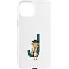 Timowo Studio Custodia per iPhone 15 Plus Giraffa Diploma Lettera J Alfabeto Animale