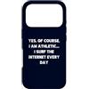Internet Surfer Shirt Digital Athlete Gi Custodia per iPhone 17 Pro Sì, certo che sono atletico, navigo in Internet ogni giorno