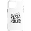 Pizza Italy cheese salami pizzeria food Custodia per iPhone 16 Pro Max My Pizza My Rules Italiano e Formaggio