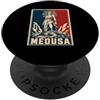 Greek Mythology Medusa Feminist Power Ic Medusa Mitologia greca Potere guerriero femminista PopSockets PopGrip Adesivo