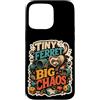 Jimbeels Custodia per iPhone 15 Pro Max Tiny Ferret Big Chaos umorismo furetto