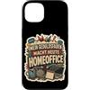 Jimbeels Custodia per iPhone 13 Geduldsfaden Homeoffice umorismo ufficio tedesco