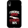 True Crime Merch for Investigative Crime Custodia per iPhone XR Esperto forense dalla nascita 1975 Compleanno a tema crimine vero