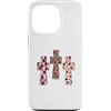 Trendy Grace Designs Custodia per iPhone 13 Pro Carino Christian Coquette Croce Rosa Leopard Faith Design