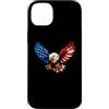American Bald Eagle 4th of July Apparel Custodia per iPhone 14 Plus American Flag Bald Eagle Patriotic 4th of July USA