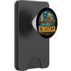 Democratic Republic Congo Souvenir Gift Vintage Kinshasa DR Congo viaggio souvenir regalo punto di riferimento PopSockets PopWallet per MagSafe