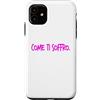 dolceSenso Custodia per iPhone 11 COME TI SOFFRO dolceSenso rosa/fucsia