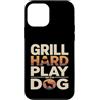 Backyard Bbq Dog Lover Custodia per iPhone 12 mini Grill Difficile Giocare Con Cane Backyard Barbecue Amante