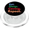 SubTerra Outfitters Eat Sleep Speleologia Ripeti per gli amanti degli speleologi e degli esploratori delle caverne PopSockets PopGrip per MagSafe