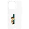 Timowo Studio Custodia per iPhone 15 Pro Giraffa Diploma Lettera I Alfabeto Animale
