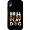 Backyard Bbq Dog Lover Custodia per iPhone XR Grill Difficile Giocare Con Cane Backyard Barbecue Amante