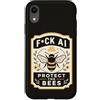 Nature Before Bots Custodia per iPhone XR Bee Humor Proteggere Api Amante della natura Miele Apicoltura