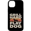 Backyard Bbq Dog Lover Custodia per iPhone 14 Plus Grill Difficile Giocare Con Cane Backyard Barbecue Amante