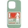 Modernes Damen t-shirt Herren Geburtstag Custodia per iPhone 15 Pro I Love Hot Moms Boho T-Shirt Uomo Donna Frase Divertente