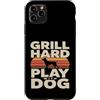 Backyard Bbq Dog Lover Custodia per iPhone 11 Pro Max Grill Difficile Giocare Con Cane Backyard Barbecue Amante