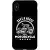 Save Horse Ride Motorcycle Chopper Biker Custodia per iPhone XS Max Salvare un cavallo Ride a Motorcycle Club Divertente Biker
