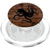 Nautical Shipwreck Sea Gifts & Phone Acc Mens Womens Wooden Plank Retro Vintage Ocean Octopus Lover PopSockets PopGrip per MagSafe