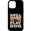 Backyard Bbq Dog Lover Custodia per iPhone 12 Pro Max Grill Difficile Giocare Con Cane Backyard Barbecue Amante