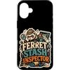 Jimbeels Custodia per iPhone 16 Plus Ferret Stash Inspector furetto nascondigli