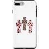 Trendy Grace Designs Custodia per iPhone 7 Plus/8 Plus Carino Christian Coquette Croce Rosa Leopard Faith Design