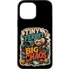 Jimbeels Custodia per iPhone 13 Pro Max Tiny Ferret Big Chaos umorismo furetto