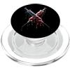 Paint Dripping Patriotic 4th of July US Phlebotomist Farmacia Tech Bandiera americana USA Drip Graffiti PopSockets PopGrip per MagSafe