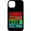 Lustige Geburtstagssprüche zum 22. B-Day Custodia per iPhone 13 22° compleanno leggendario dal giugno 2004 frase di compleanno