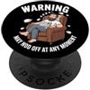 Funny Fathers Day Designs Divertente pigro sonno scherzo uomini papà padre zio zob PopSockets PopGrip Adesivo
