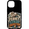 Jimbeels Custodia per iPhone 15 Ferret Stash Inspector furetto nascondigli